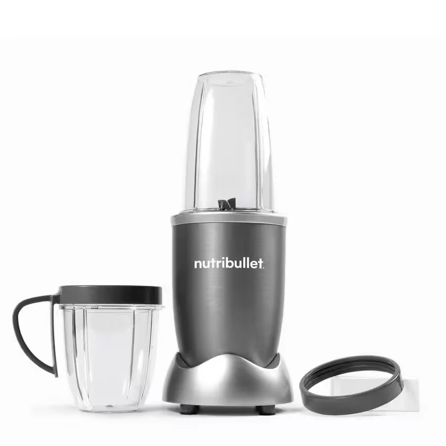 Nutribullet Original 600 with 3 dark grey accessories