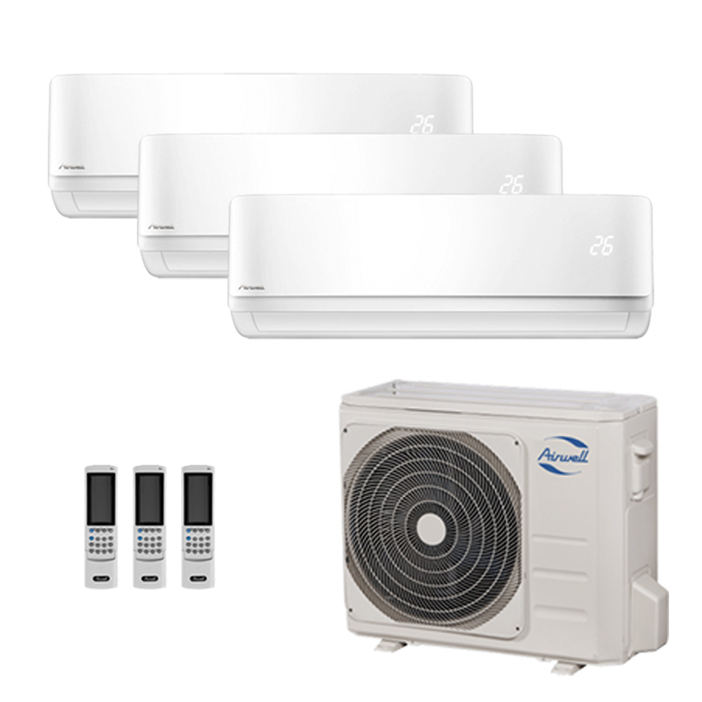 Airwell fixed 3x12000 Btu 7 kW A++ trial split air conditioner