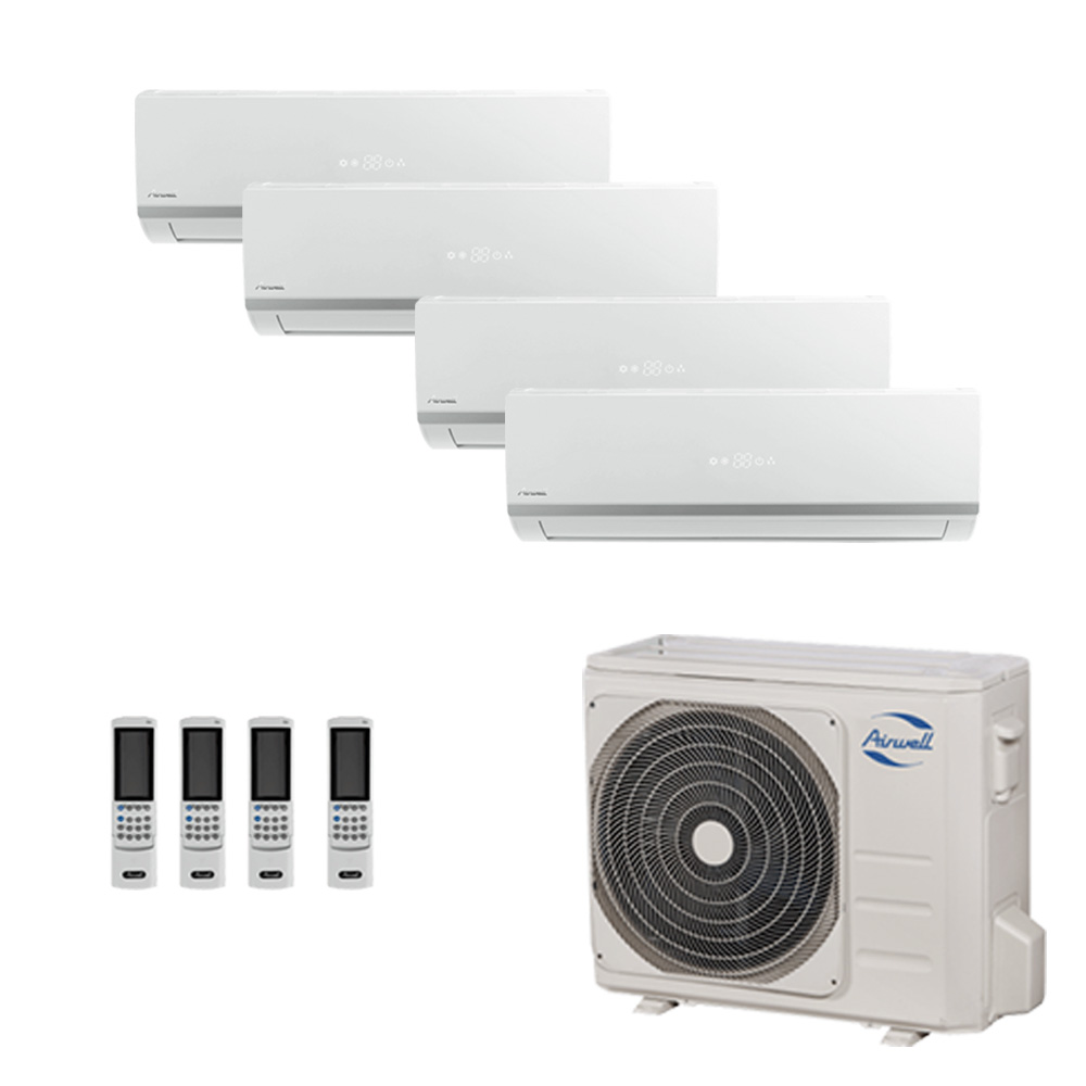 Airwell fixed panel split air conditioner 4x12000 Btu 9kW A++