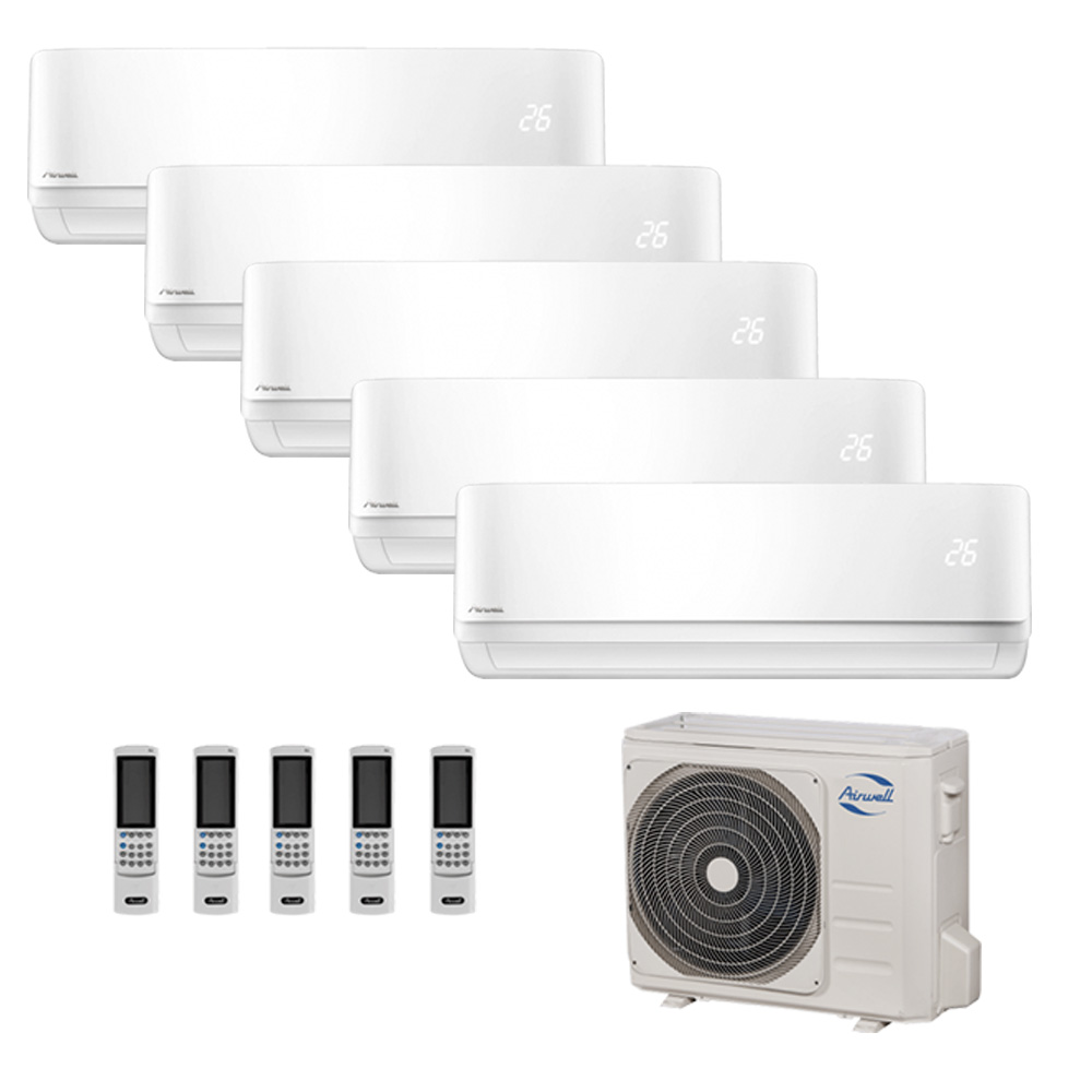 Airwell fixed penta split air conditioner 5x12000 Btu 13 kW