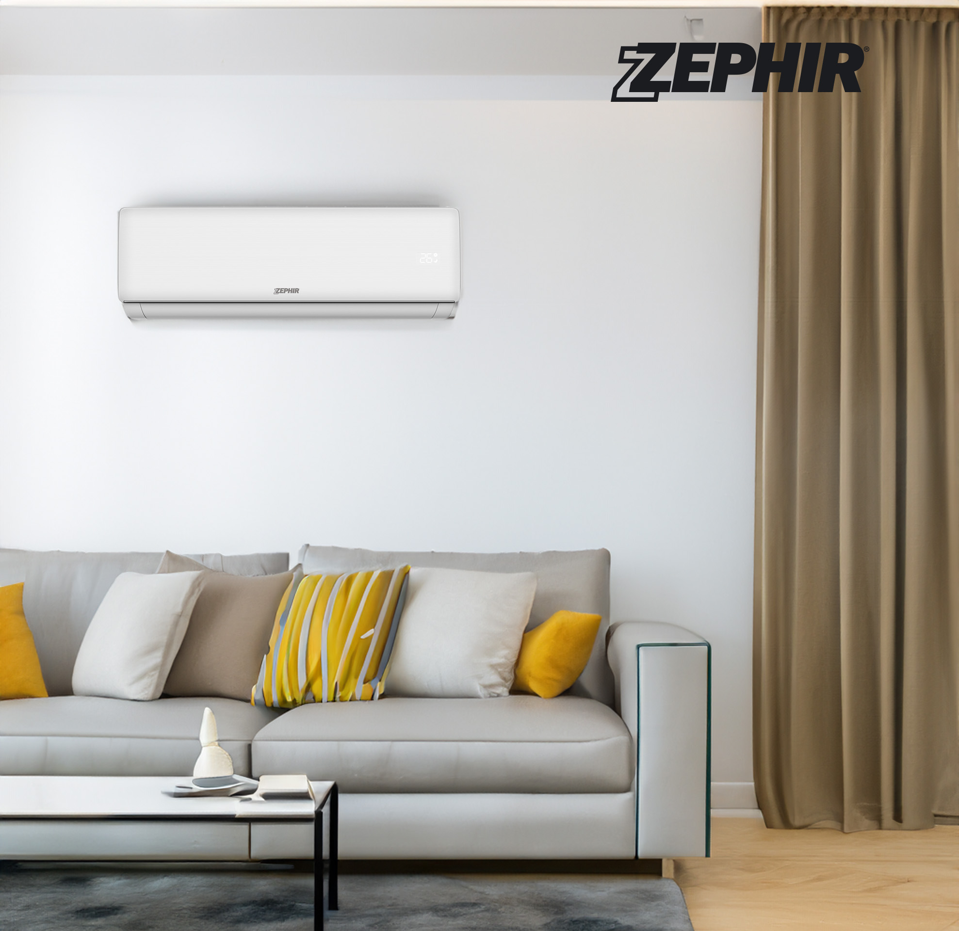 Zephir monosplit A++/A+ WIFI R32 2TELECOM 9000 btu air conditioner. ZTQ9000 WIFI