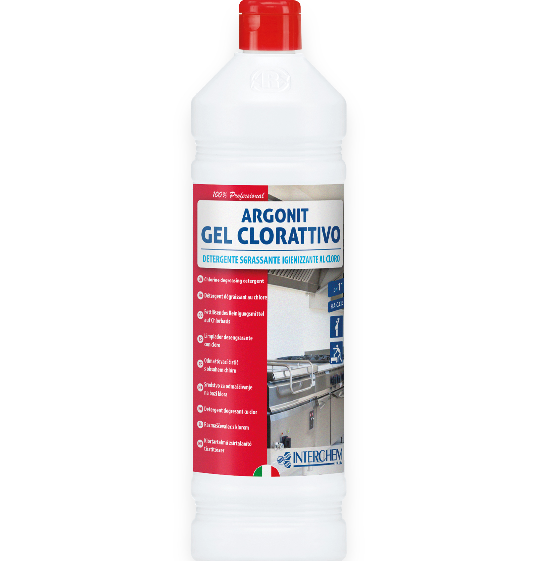 Argonit Chloractive Gel Sanitizing Degreasing Detergent 1 liter