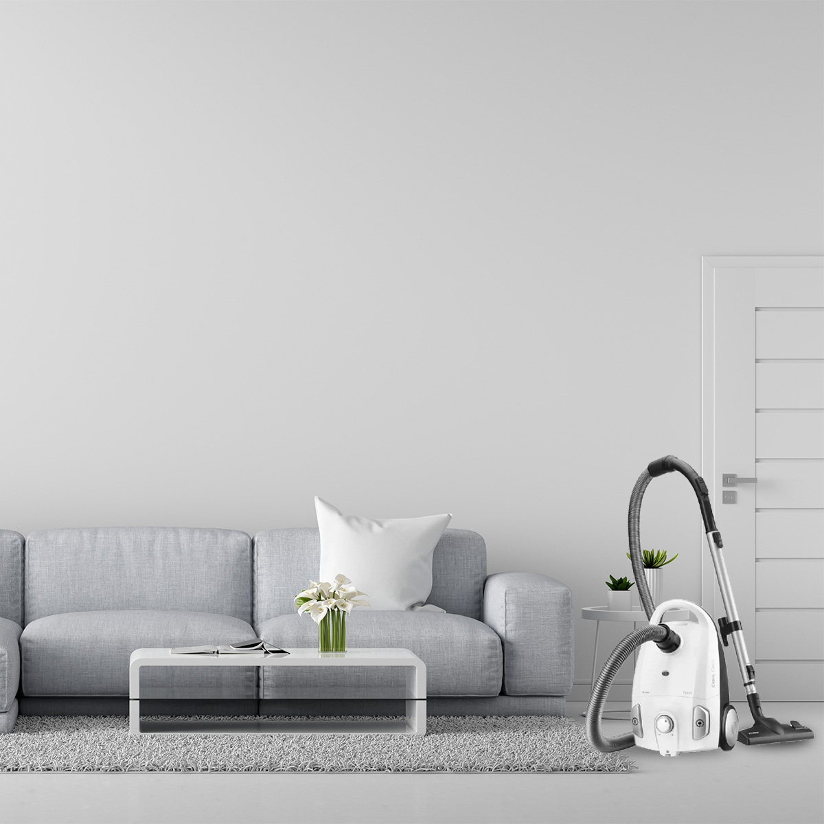 Trisa Classic Clean T6601 powerful pull vacuum cleaner white