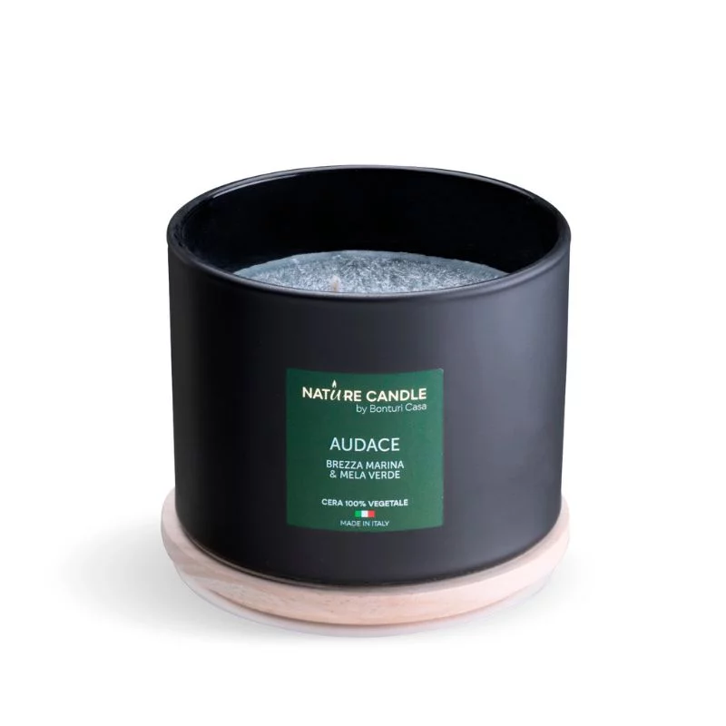 Audace natural scented candle - Sea breeze and green apple 380 gr - Essenza collection