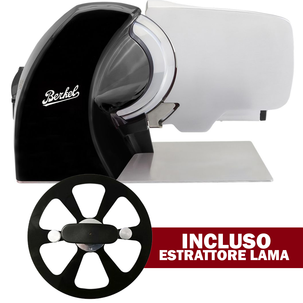 Berkel home line 250 plus black slicer with blade extractor included