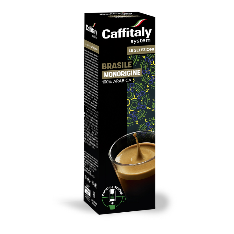 Pack of 10 single-origin coffee capsules Brazil - Caffitaly