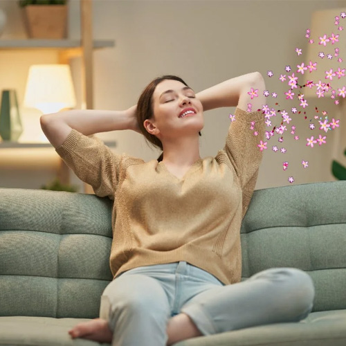 Air freshener with flower 100 ml Mandarin