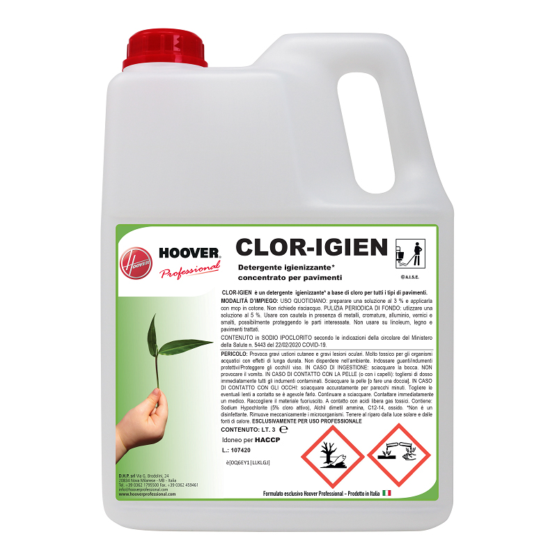 Clor Igien concentrated sanitizing detergent 3 liters