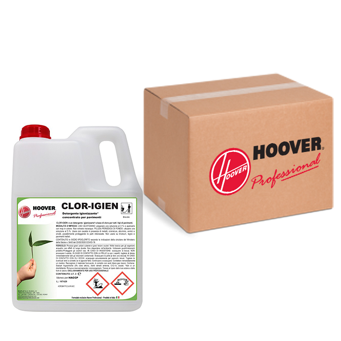 Box of 4 Clor Igien concentrated sanitizing detergents 3 liters