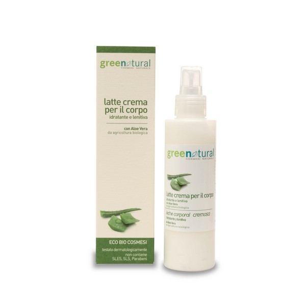 Moisturizing and soothing cream milk with Aloe Vera and Crondo Crispo 125 ml.