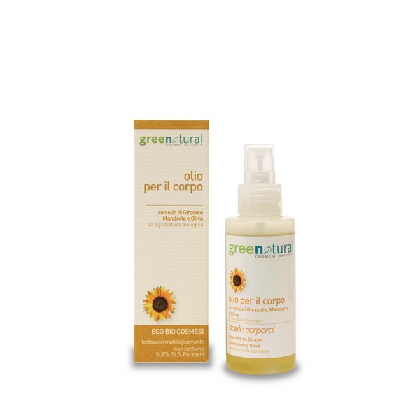 Body oil with Sunflower and Almond Oil 125 ml.
