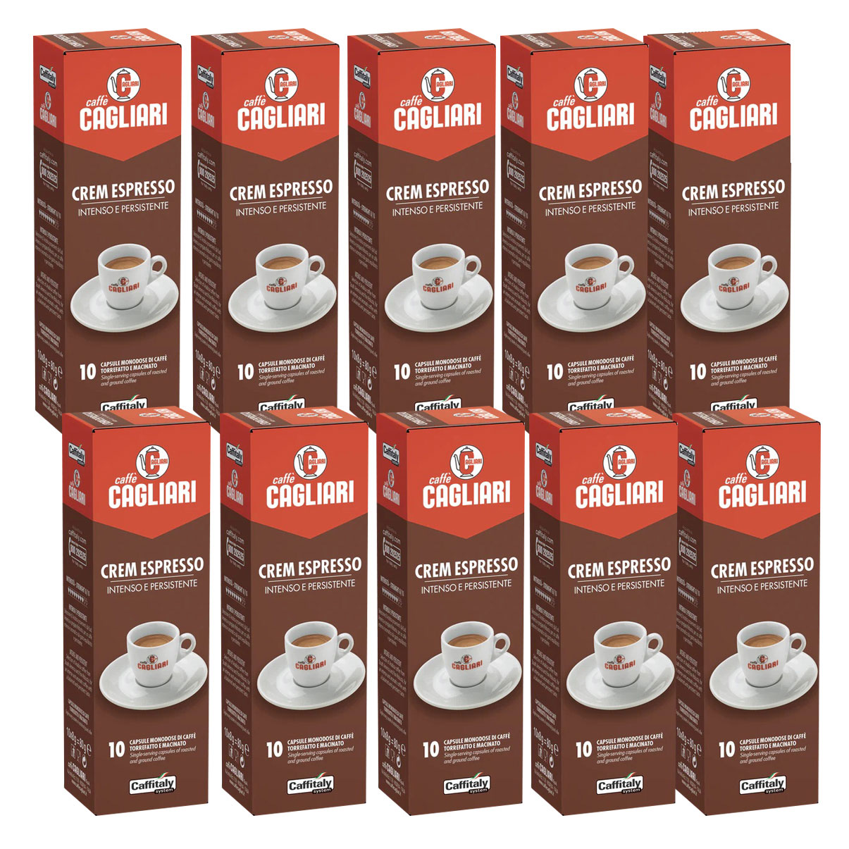 100 Caffitaly System Capsules Full and Intense Cremespresso Coffee