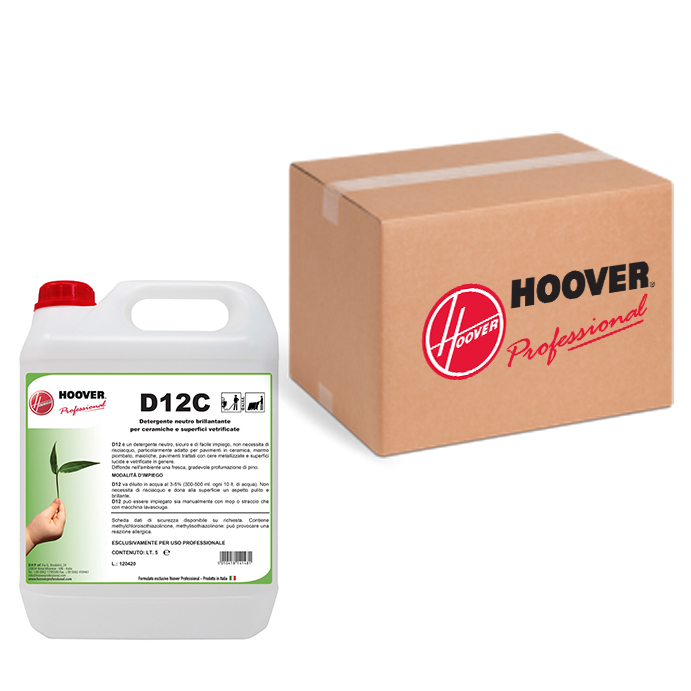 Box of 4 cans D12C Neutral brightening detergent