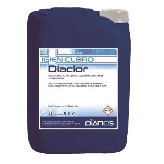 Diaclor Sodium Hypochlorite Sanitizing and Disinfectant Cleaner 5 L