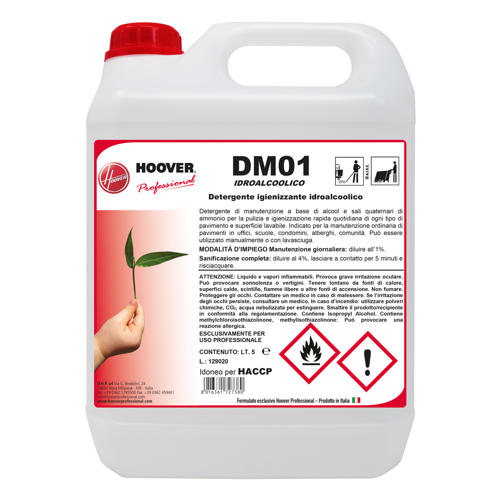 DM01 Hydroalcoholic sanitizing detergent