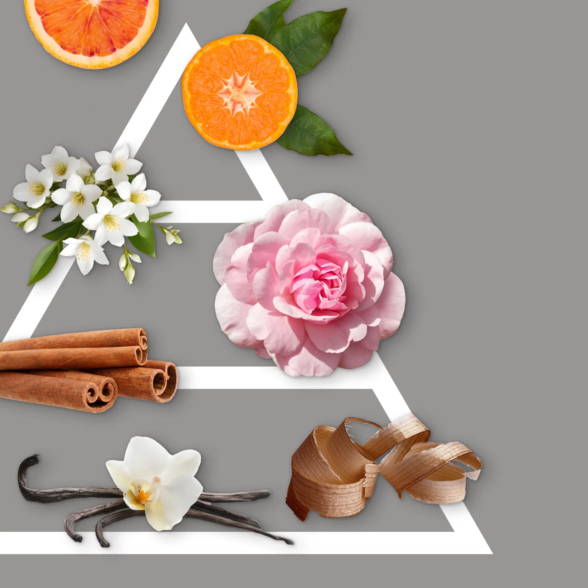 Air freshener with flower 100 ml Mandarin