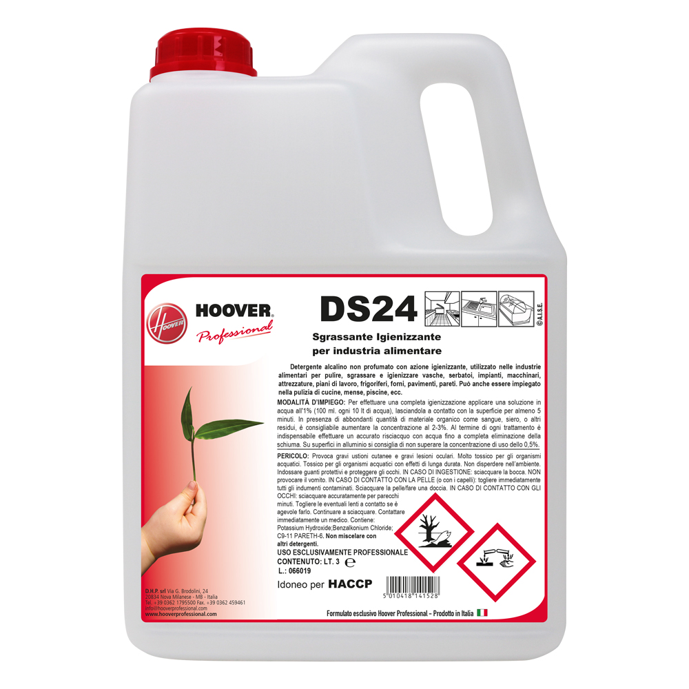 DS24 Sanitizing degreaser for food industry