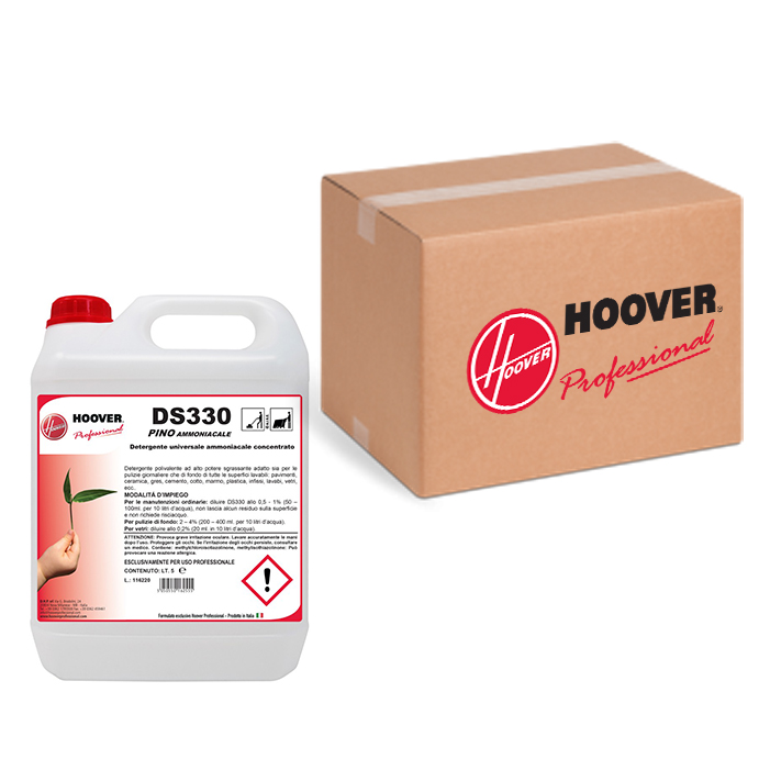 Box of 4 cans DS330 Pino Ammonia Degreasing detergent