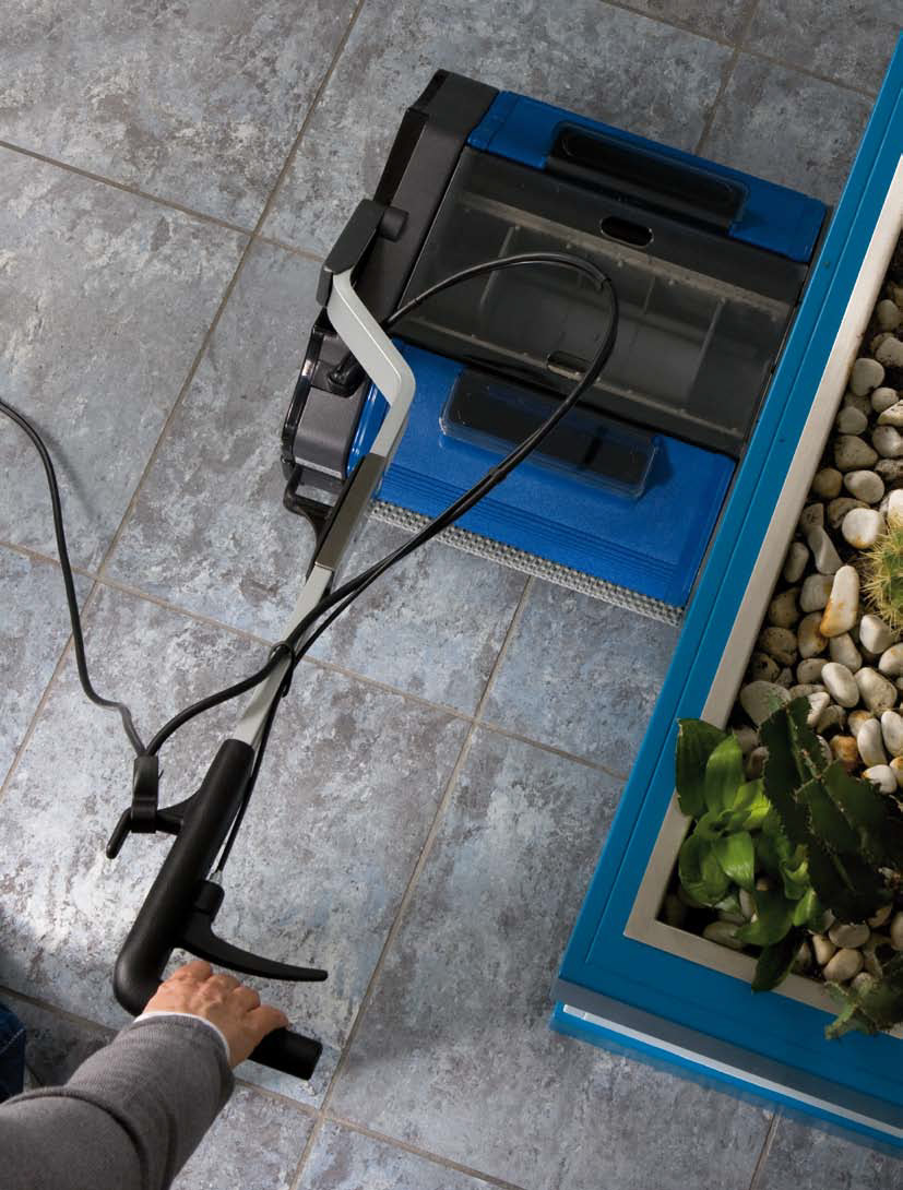 Duplex 420 professional floor scrubber dryer with track cable 42 cm