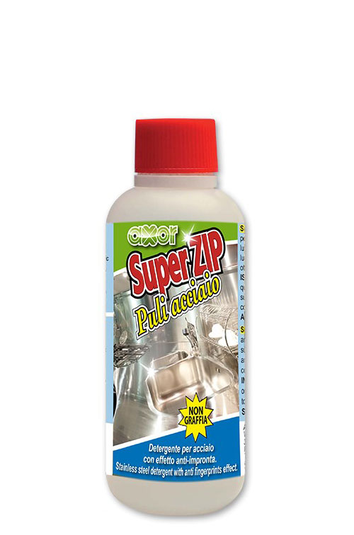 250 ml stainless steel Zipper cleaner and rinse aid.