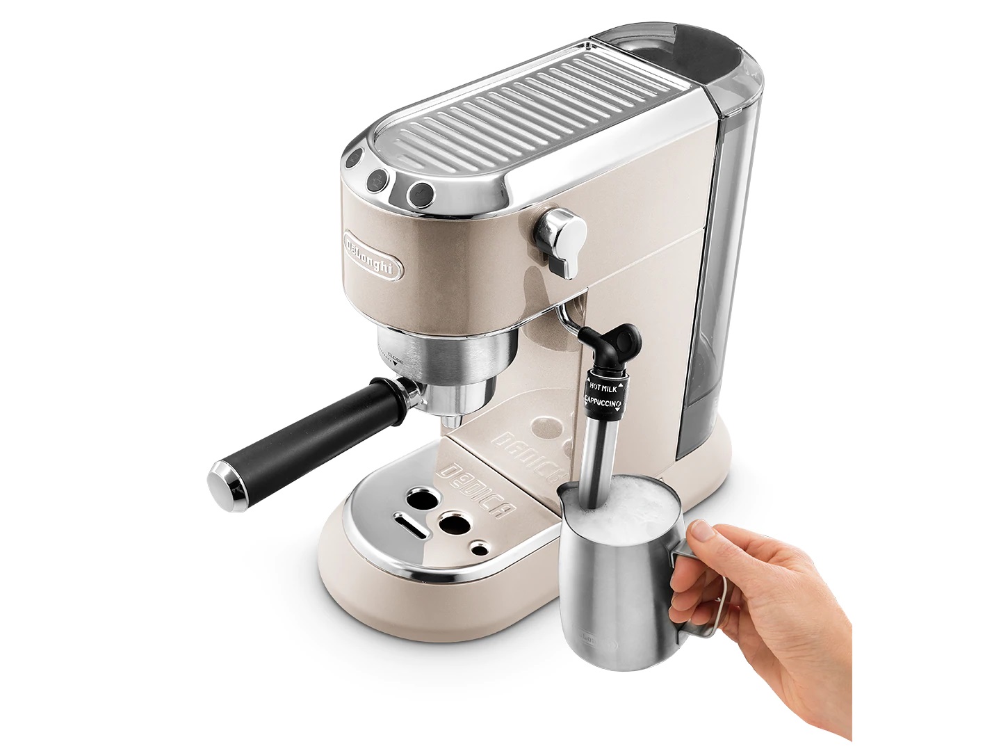Dedica metallic EC 785 Beige manual coffee machine 