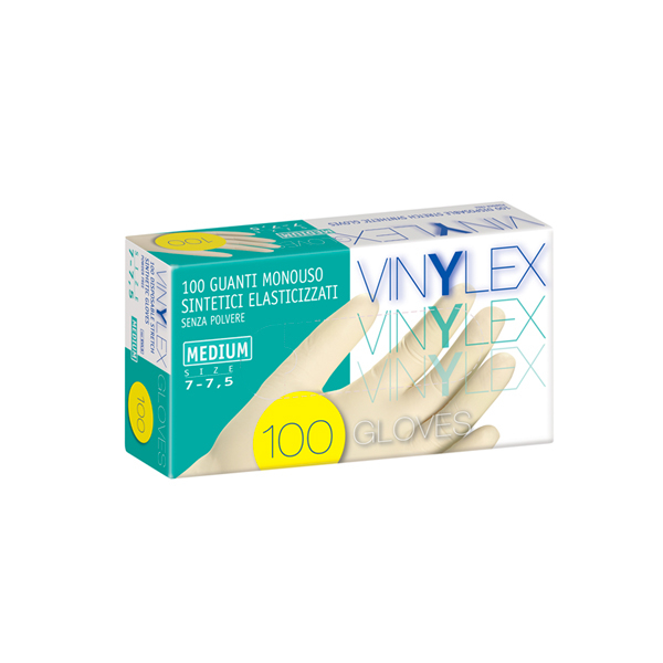 Pack of 100 Vinylex Vinyl Gloves Size S