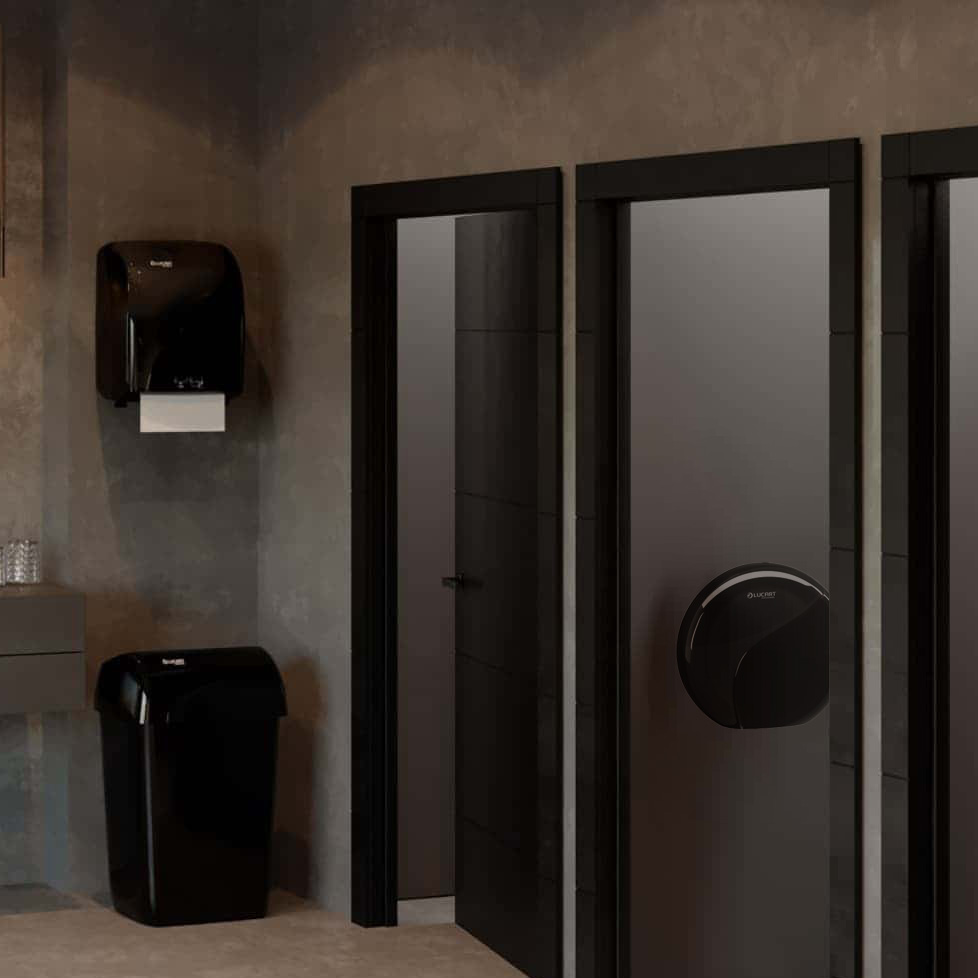 Maxi Jumbo Identity Black Toilet Paper Dispenser