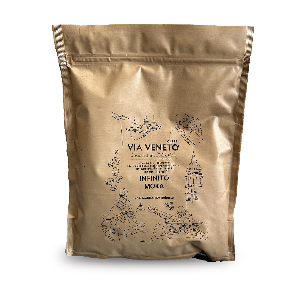 Ground coffee for mocha Via Veneto Infinito blend 250 gr