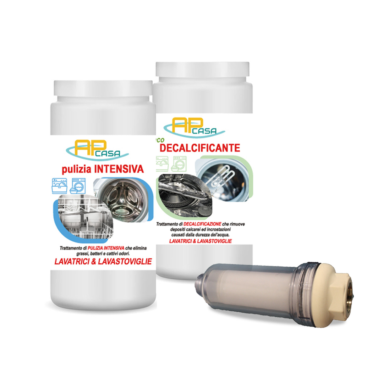 Complete washing machine and dishwasher cleaning kit