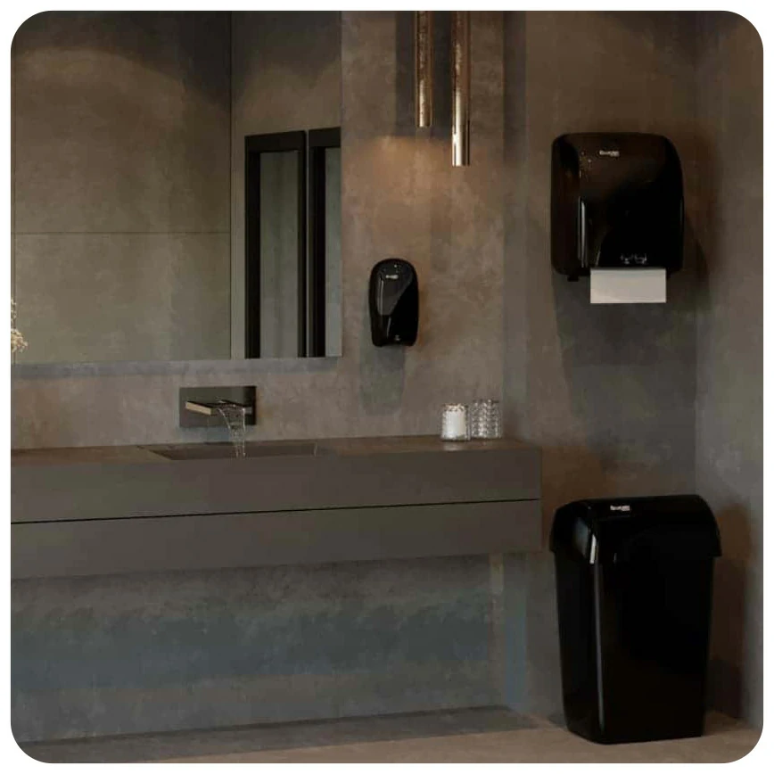 Lucart Identity Soap soap dispenser 1 liter black