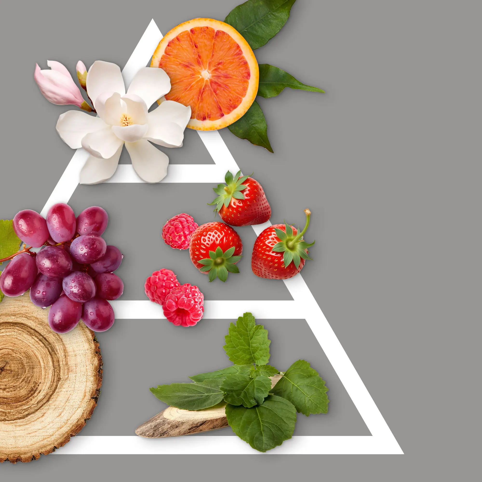 Air freshener with flower 100 ml Pomegranate