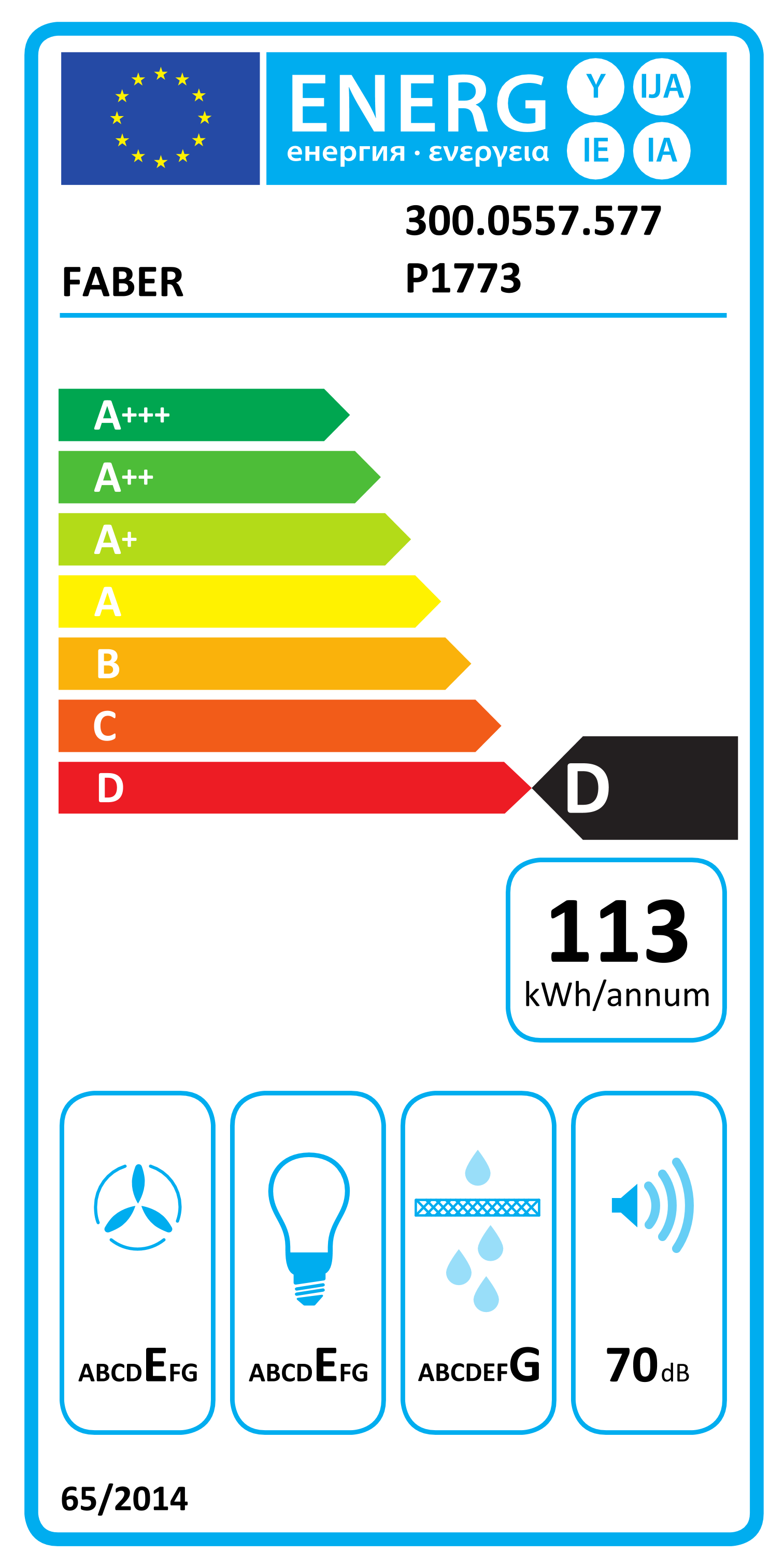 Scheda energetica EPREL 2740 SRM 90 cm built-in under-cabinet kitchen hood, stainless steel, dual motor